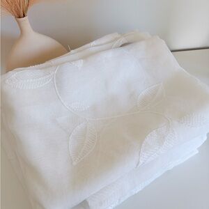 Taisier Embroidered Curtains for Bedroom/Living Room, W52 × L84, 4 Panels